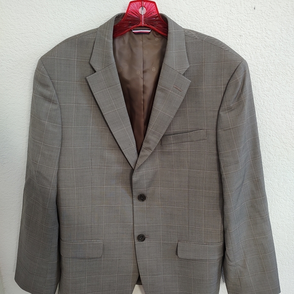 TOMMY HILFIGER Mens Trevor Gray Single Breasted, Classic Fit Blazer Sport Coat main image 0